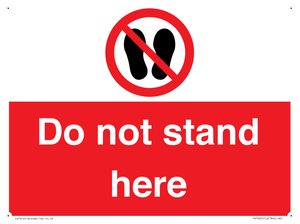 Do not stand here